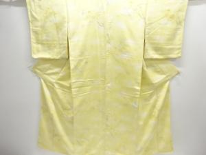 枝花模様織り出し小紋着物